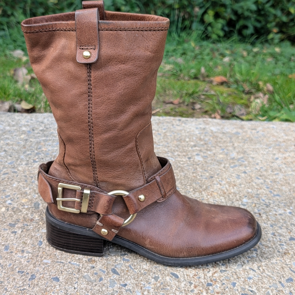 Jessica Simpson Brown Leather INNA Boots